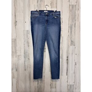 LOFT Modern Skinny Jeans Women’s Size 14 Blue Mid Rise Stretch Denim